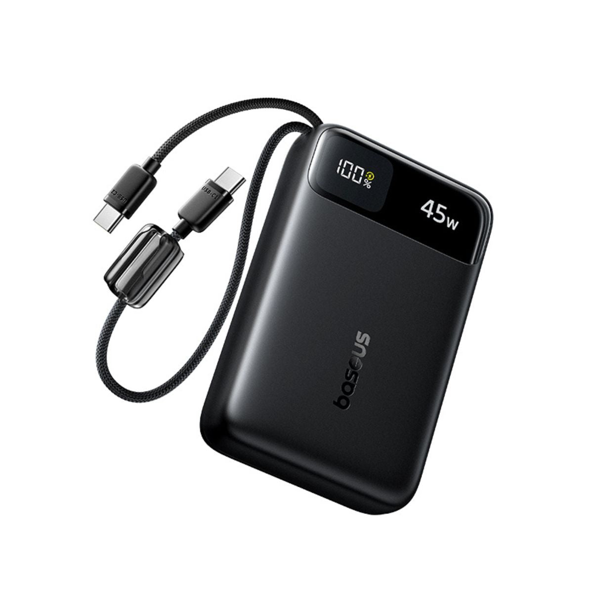 Batterie externe Baseus FC11 45W 20000mAh cables integres 1 Baseus EnerFill FC11 Power Bank with Dual Built in Cables 20000mAh 45W Black 1