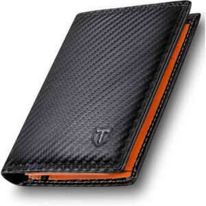 Portefeuille TEEHON cuir fibre carbone anti-RFID homme