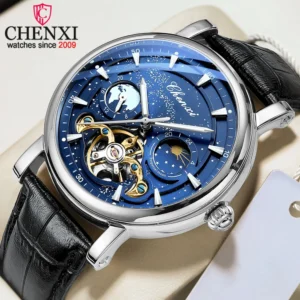 Montre automatique CHENXI cuir