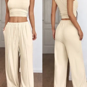Ensemble debardeur et pantalon large Y2K