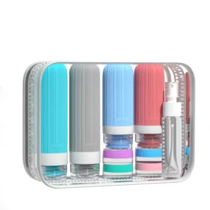 Ensemble bouteilles rechargeables voyage