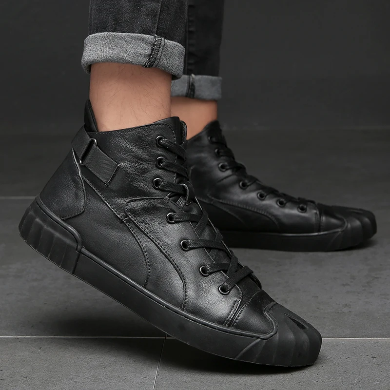 Bottes courtes cuir veritable homme 1 S3688be15bc9c4b8fa665342c04c00ccbS
