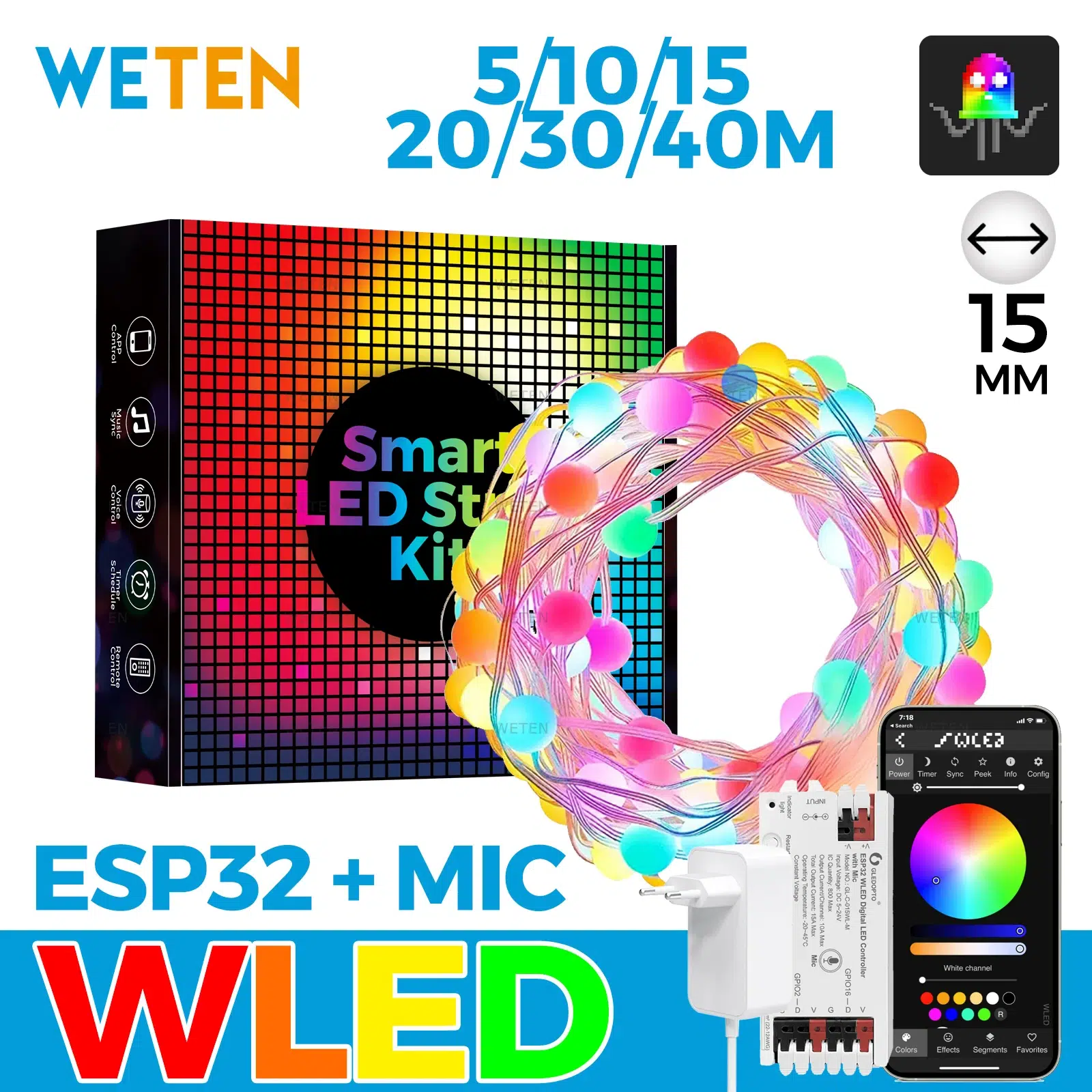 Bande LED WiFi RGBIC étanche pour extérieur 1 S3f3e267e5eb845599dc4b4e18d87fa8dp