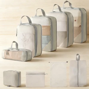 Lot de 5 sacs de compression de voyage