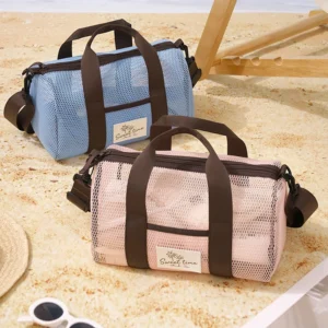 Sac de plage en maille transparente