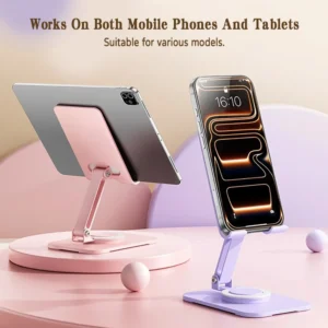 Support téléphone/tablette rotatif 360° de bureau