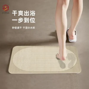 Tapis de bain diatomite grand format