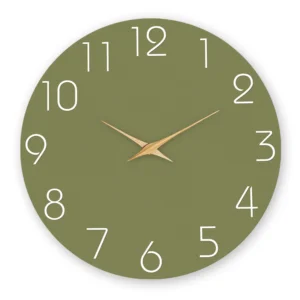 Horloge murale bois moderne