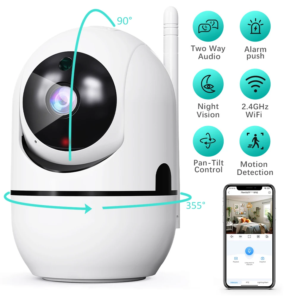 Camera IP intelligente rotation 360 1080P 2 Sb0125869643841d8a5381b300f311eeb5