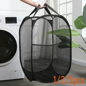 Panier a linge ventile portable
