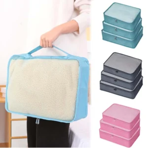 Sacs de rangement de voyage compressibles (lot 3 tailles)