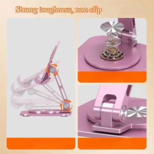 Support telephone pliable papillon aluminium