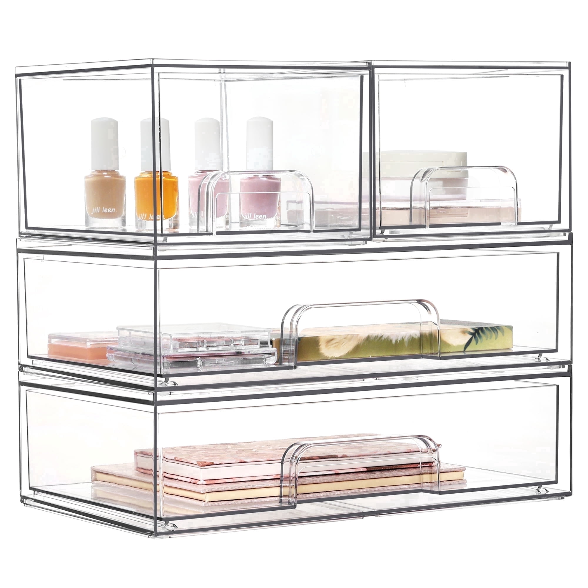 Boite de rangement empilable transparente 3 Boite de rangement empilable transparente