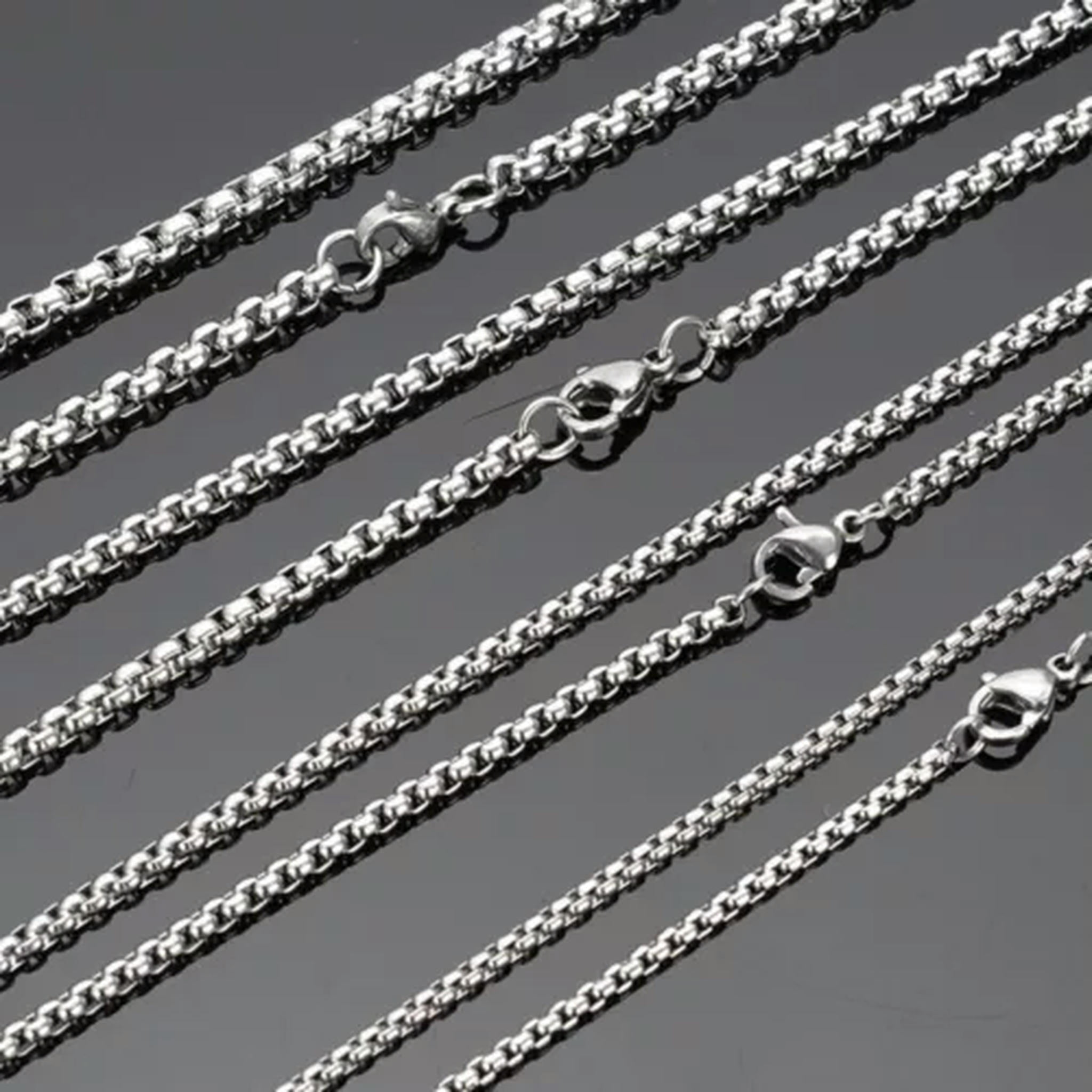 Collier femme acier inoxydable a maillons 2 collier maillons acier 30839