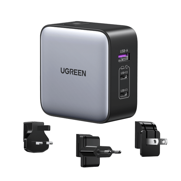 Chargeur UGREEN Nexode 65W 3 Ports GaN 3 Chargeur UGREEN Nexode 65W 3 Ports GaN